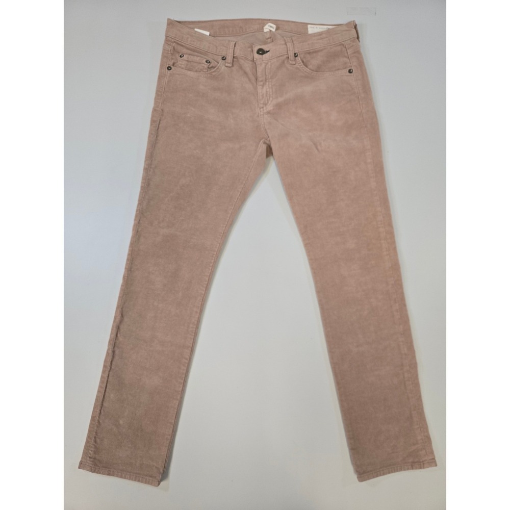 Rag & Bone Womens Tomboy Tan Corduroy Straight Leg Pants W1592O764TAN‎ Size 28